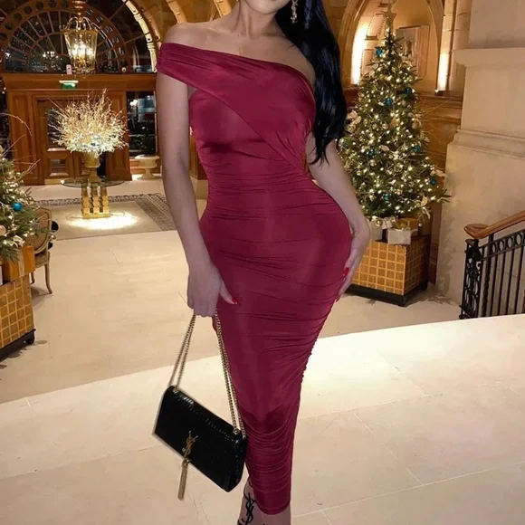 Fashion Nova | Dresses | Fashion Nova Tessa Ruched Midi Dress Burgundy | Poshmark Fashion Nova | Dresses | Fashion Nova Tessa Ruched Midi Dress Burgundy | Poshmark